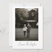 Minimalist Wedding Invitation 招待状 (正面)