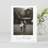 Minimalist Wedding Invitation 招待状 (スタンド正面)