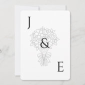 Minimalist wedding invitation  招待状 (正面)