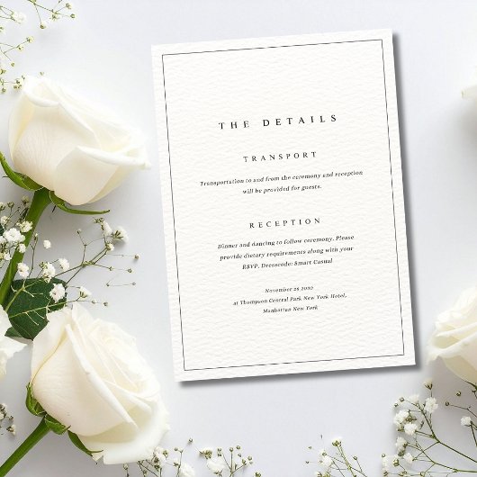 Minimalist Wedding Invitation Neutral Elegant Chic 招待状