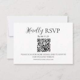 Minimalist Wedding Invitation RSVP