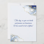 Minimalist Wedding Invitation Template 招待状 (裏面)