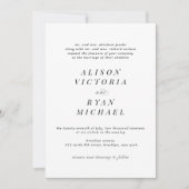 Minimalist Wedding Invitations 招待状 (正面)
