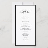 Minimalist Wedding Menu and Thank You Note サンキューカード (正面)