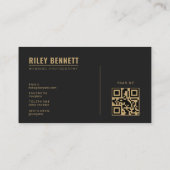 Minimalist Wedding Photography | Coal Gold 名刺 (裏面)