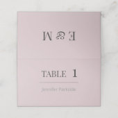 Minimalist Wedding Place Cards | Dusky Rose プレイスカード (外部開封)