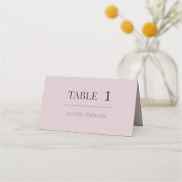 Minimalist Wedding Place Cards | Dusky Rose プレイスカード