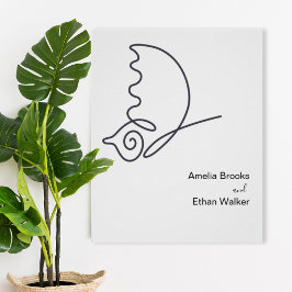 Minimalist Wedding Poster ポスター
