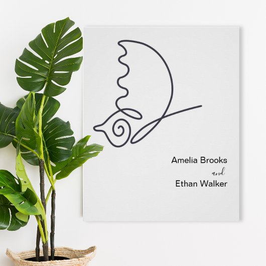 Minimalist Wedding Poster ポスター