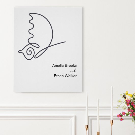 Minimalist Wedding Poster ポスター