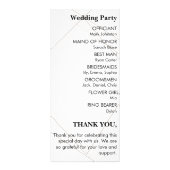 Minimalist Wedding Program – Simple & Elegant ラックカード (裏面)
