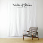 Minimalist Wedding Reception Decor Backdrop タペストリー (インサイチュ)