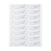 Minimalist Wedding Return Address ラップアラウンドラベル (シート)