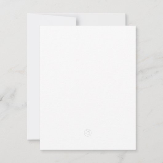 Minimalist Wedding RSVP Card | Elegant Editable (裏面)