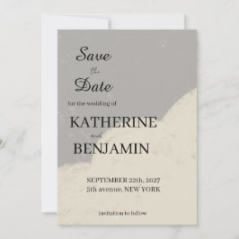 Minimalist Wedding Save The Date セーブザデート