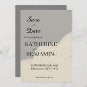 Minimalist Wedding Save The Date セーブザデート (正面/裏面)