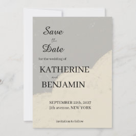 Minimalist Wedding Save The Date セーブザデート