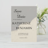 Minimalist Wedding Save The Date セーブザデート (スタンド正面)