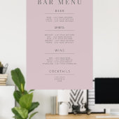 Minimalist Wedding Sign Poster Soft Beige ポスター (ホームオフィス)