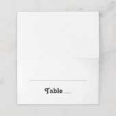 Minimalist Wedding | Simple Clean Black and White プレイスカード (外部開封)