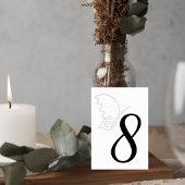 Minimalist Wedding Table Number Card テーブルナンバー
