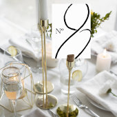 Minimalist Wedding Table Number Card テーブルナンバー