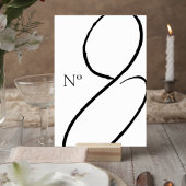 Minimalist Wedding Table Number Card テーブルナンバー