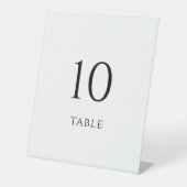 Minimalist Wedding Table Numbers 台座サイン (正面)