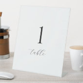 Minimalist Wedding Table Numbers | Modern Tabletop 台座サイン (インサイチュ)