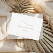 Minimalist Wedding Thank You Card With QR Code