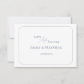 Minimalist Wedding Thank You Card With QR Code (正面)