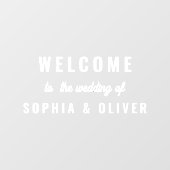 Minimalist Wedding Welcome Mirror/Glass Sticker ウィンドウサイン (シート)