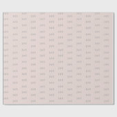 Minimalist Wedding Wrapping Paper | Warm Blush ラッピングペーパー (フラット)