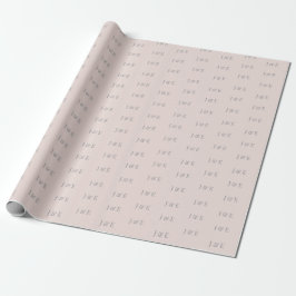 Minimalist Wedding Wrapping Paper | Warm Blush ラッピングペーパー