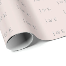 Minimalist Wedding Wrapping Paper | Warm Blush ラッピングペーパー