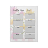minimalist weekly plans ノートパッド (回転)
