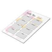 minimalist weekly plans ノートパッド (アングル)