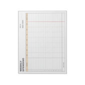 Minimalist Weekly Spending Tracker ノートパッド (回転)