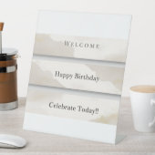 Minimalist Welcome & Celebration Banner | Modern 台座サイン (インサイチュ)