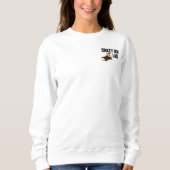 Minimalist Welsh Corgi Lover "Crazy Dog Lady" Grap スウェットシャツ (正面)