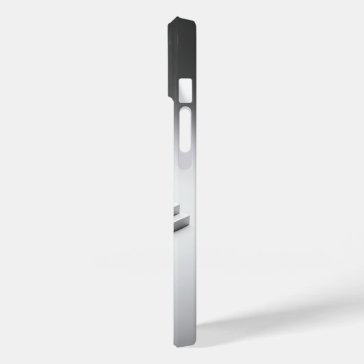 Minimalist White 3D Pyramid Phone Case - Modern  Case-Mate iPhoneケース (裏面 / 左)