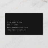 Minimalist White and Black 名刺 (裏面)