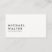 Minimalist White and Black 名刺 (正面)