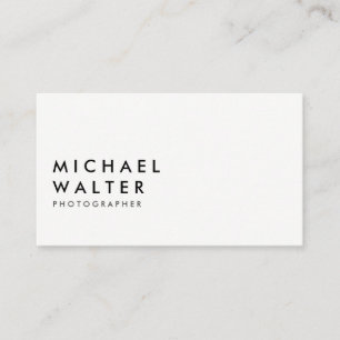 Minimalist White and Black 名刺