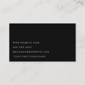 Minimalist White and Black 名刺 (裏面)