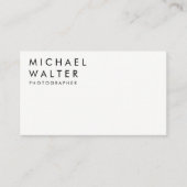 Minimalist White and Black 名刺 (正面)