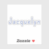 Minimalist White Blue Plain Elegant Modern Name シール (シート)