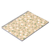Minimalist white Floral ノートブック (左側)
