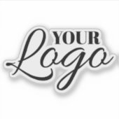 Minimalist White Logo シール (正面)