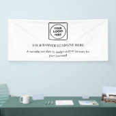 Minimalist White Modern Business Branding Display 横断幕 (トレードショー)